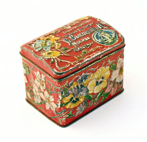 antique metal russian tea box|Russian Tea Tin for sale .